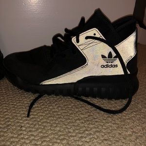 Reflective Adidas sneakers